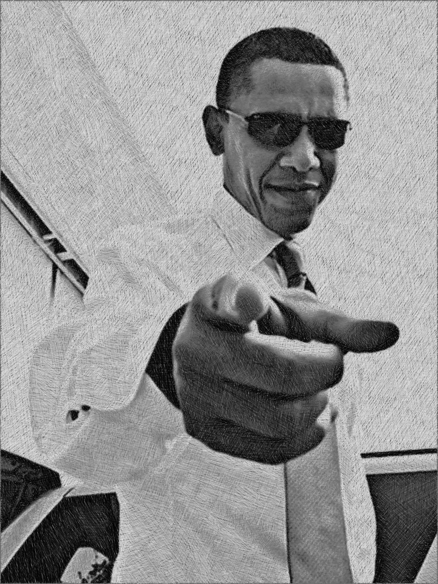 Barack Obama Pointing
