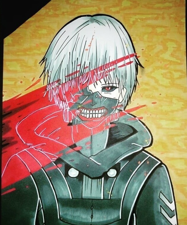 Kaneki Ken De Tokyo Ghoul Drawing By Thms Cprt Artmajeur Kaneki Ken De Tokyo Ghoul Drawing By Thms Cprt Artmajeur