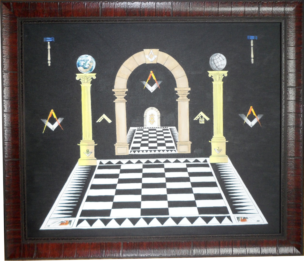 Masonic Symbol 2, Painting by Katerina Evgenieva | Artmajeur