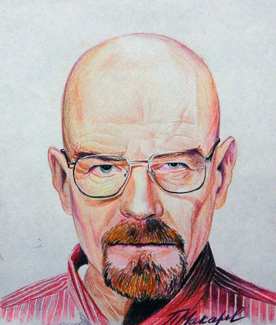 Уолтер уайт рисунок