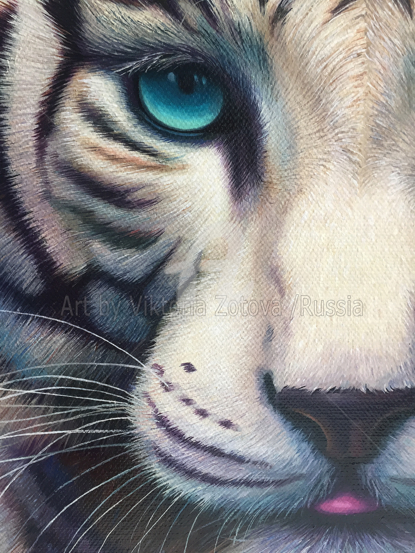 Белый Тигр/ White Tiger, Картина - Viktoria Zotova | Artmajeur