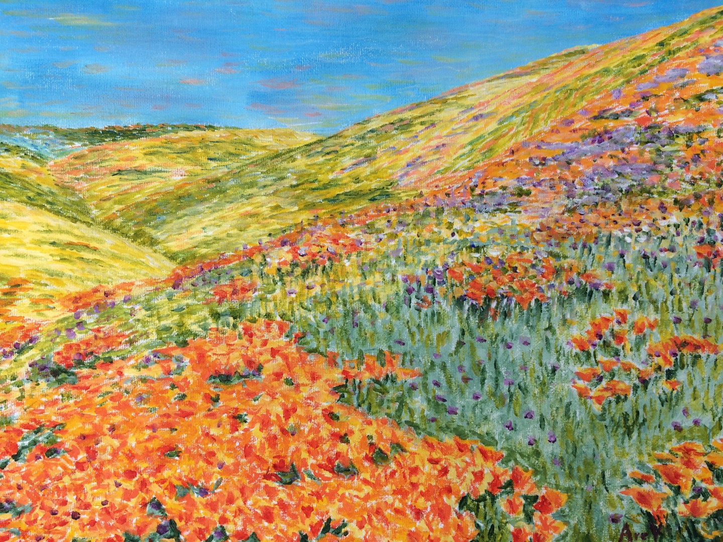 Poppy field картина