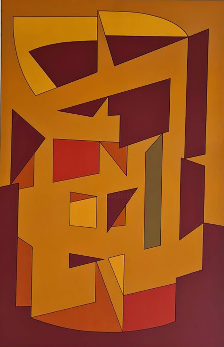 VASARELY(ヴァザルリ)複製画額装 （WANT ANTIQUE inc