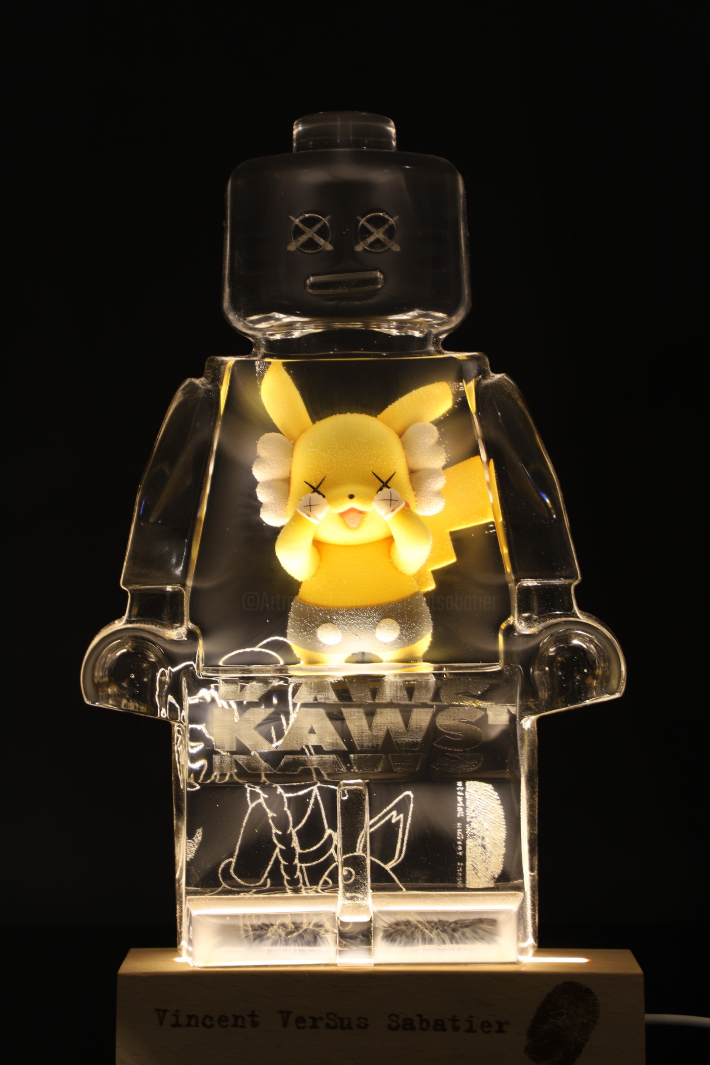 Roboclusion Pokémon Carapuce Salameche, Sculpture by Vincent