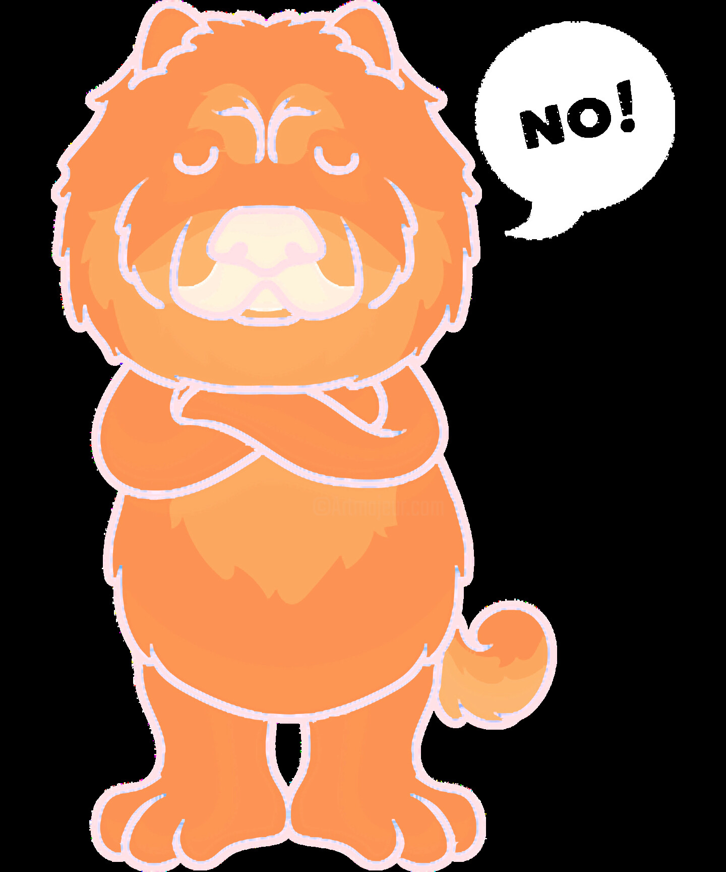 Gift Idea Stubborn Chow Chow Dog funny