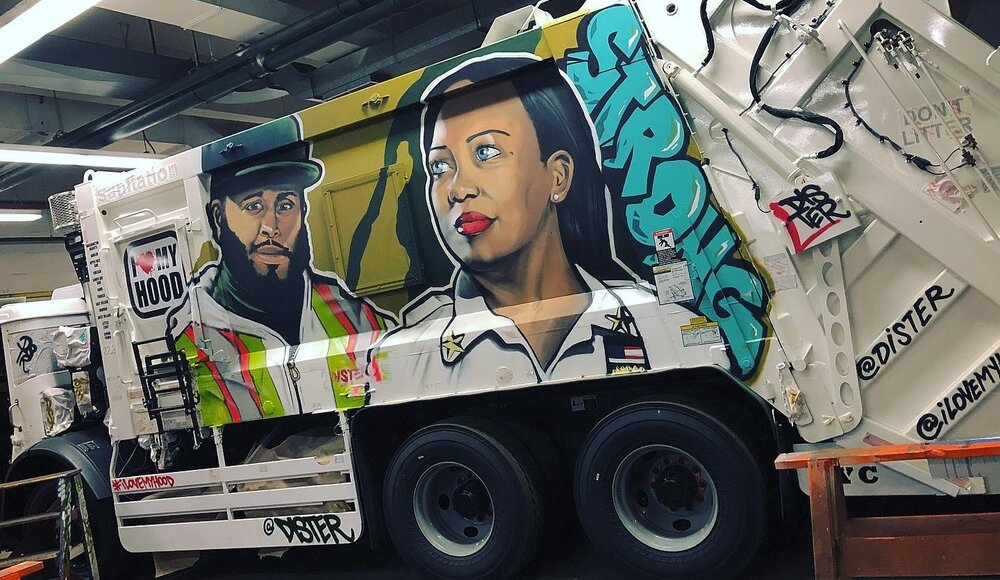 Warum bittet New York Künstler, Müllwagen kostenlos zu dekorieren?