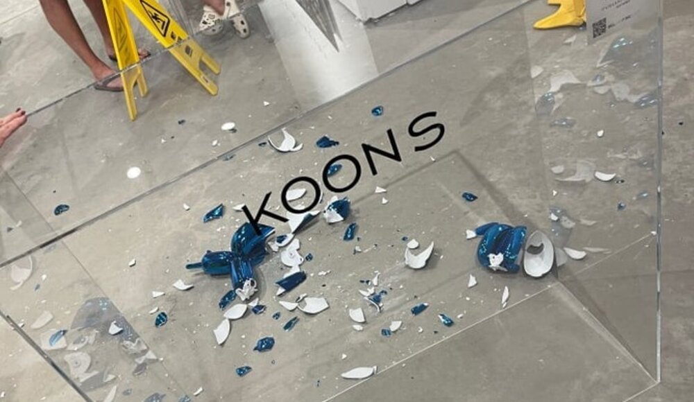 Un visiteur d'une foire à cassé par inadvertance une sculpture de Jeff Koons à 42 000 dollars !