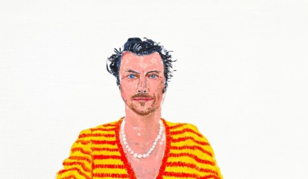 Harry Styles: een verbluffend portret van David Hockney in de National Portrait Gallery!