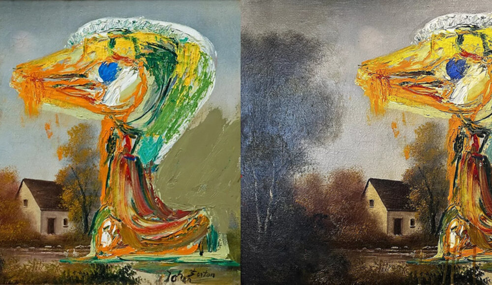 Ibi-Pippi Orup Hedegaard, ein dänischer Künstler, soll ein emblematisches Gemälde von Asger Jorn zerstört haben