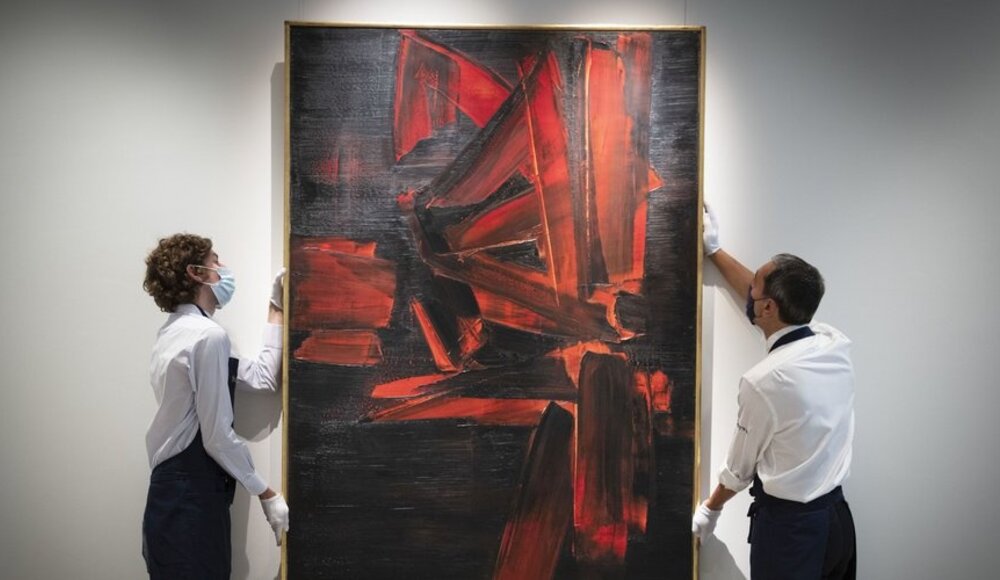 Soulages : nouveau record en vue pour un tableau du peintre aveyronnais aux enchères à New York ?