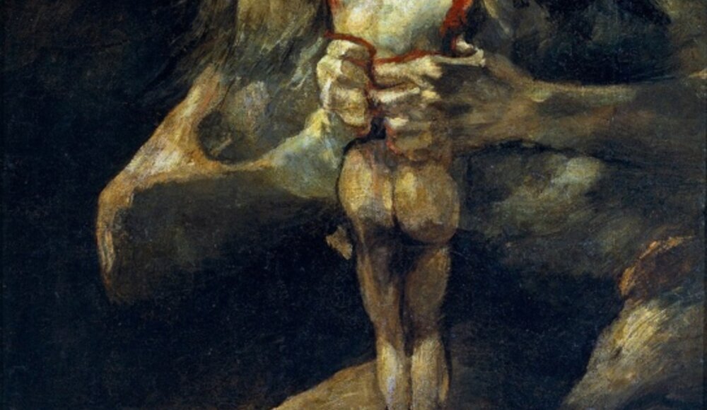 Saturno che divora suo figlio di Francesco Goya