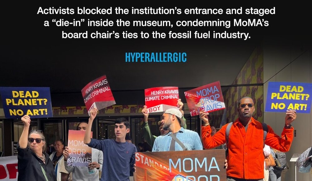 16 attivisti climatici sono stati arrestati al MoMA mentre protestavano contro la donazione di Henry Kravis