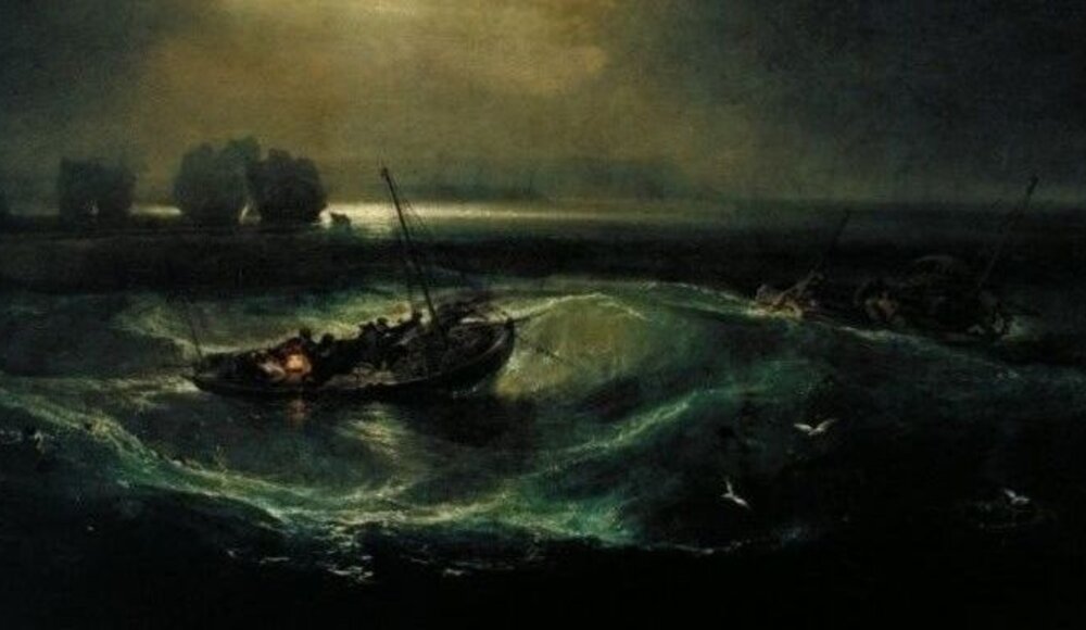 Vissers op zee door JMW Turner