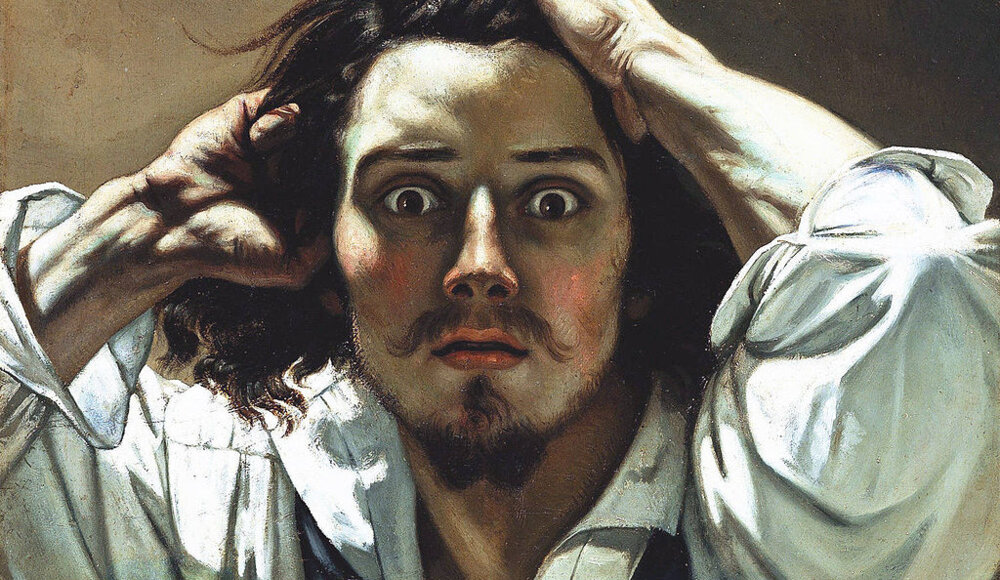 The Desperate Man by Gustave Courbet