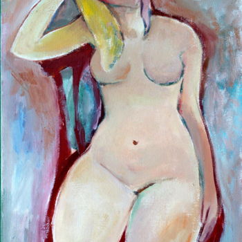 Картина под названием "Обнаженная. Nude." - Наталия Лаврентьева, Подлинное произведение искусства, Масло