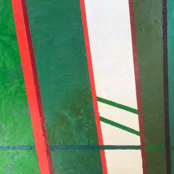 Pintura intitulada "Красный и зелёный" por Dmitry Velichko, Obras de arte originais, Óleo