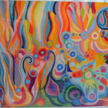 Peinture intitulée "La primavera en Ara…" par Lana, Œuvre d'art originale, Pastel