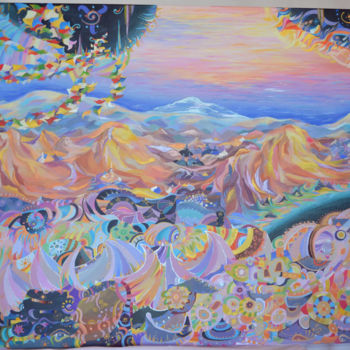 Pintura titulada "TIBET" por Lana, Obra de arte original, Acrílico