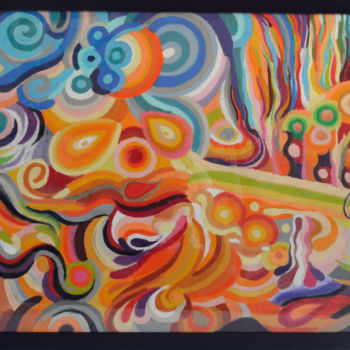 Malerei mit dem Titel "Sun day" von Lana, Original-Kunstwerk, Pastell