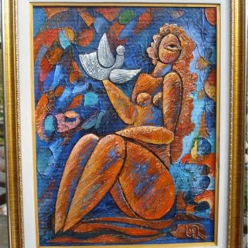 Malarstwo zatytułowany „Հանգիստ օր/ Тихий д…” autorstwa Artyom Ghazaryan, Oryginalna praca, Olej