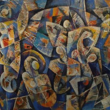 Pittura intitolato "Էվոլուցիա/ эволюция" da Artyom Ghazaryan, Opera d'arte originale, Olio