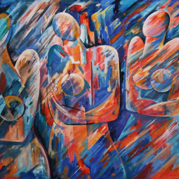 Painting titled "Ignoring / Игнориро…" by Artyom Ghazaryan, Original Artwork, Oil