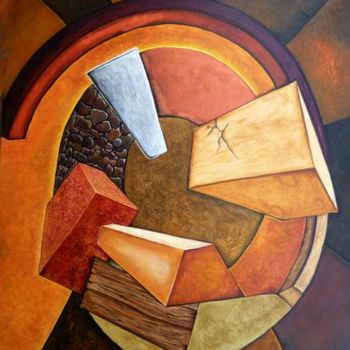 Картина под названием "PASTA DE CONCHOS" - Ocarrillo, Подлинное произведение искусства, Масло