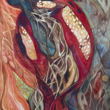 Peinture intitulée "ocarrillo-profundid…" par Ocarrillo, Œuvre d'art originale