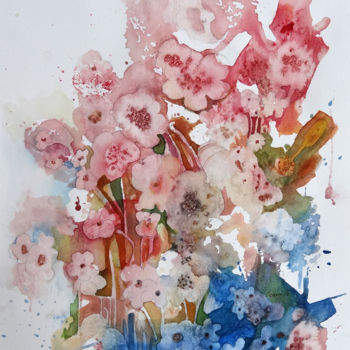 Peinture intitulée "ocarrillo-bouquet.j…" par Ocarrillo, Œuvre d'art originale