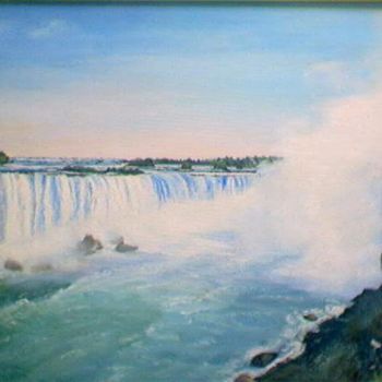 Painting titled "The NIAGARA falls" by Mark, Original Artwork