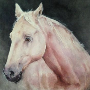 Malerei mit dem Titel "Рассвет.jpg" von Galina Aksamit, Original-Kunstwerk, Aquarell