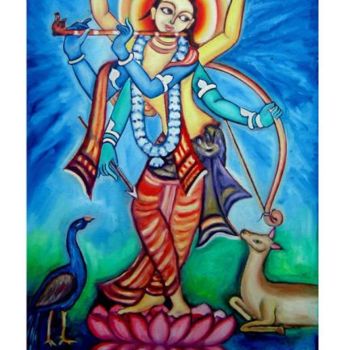 绘画 标题为“ramkrishna” 由Gopal Ghosh, 原创艺术品