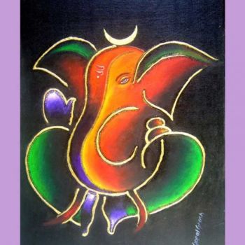 绘画 标题为“ganesh” 由Gopal Ghosh, 原创艺术品
