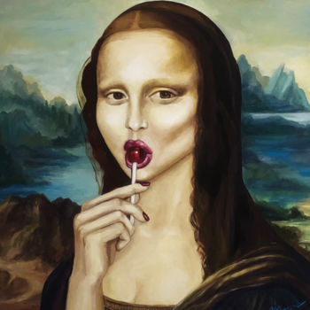 Картина под названием "Liza" - Марина Кан, Подлинное произведение искусства, Акрил Установлен на Деревянная рама для носилок