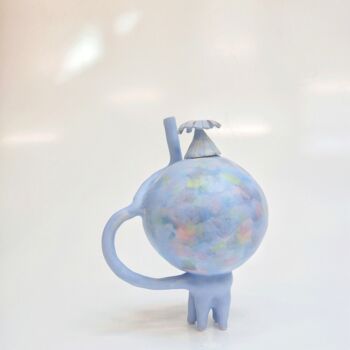 Scultura intitolato "The Teapot Bizzare F" da Melo Lu, Opera d'arte originale, Ceramica