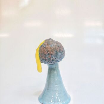 Sculpture titled "Petite planete" by Melo Lu, Original Artwork, Ceramics