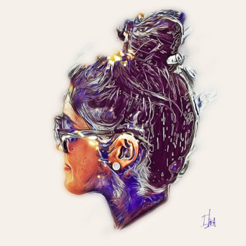 Digital Arts titled "My luce" by Iléa, Original Artwork, Digital Painting