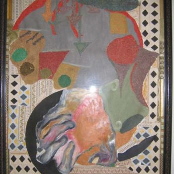 Painting titled "afrique" by Isabelle Drouot, Original Artwork