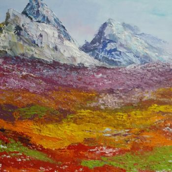 「Весна в горах」というタイトルの絵画 Ирина Донцоваによって, オリジナルのアートワーク, オイル