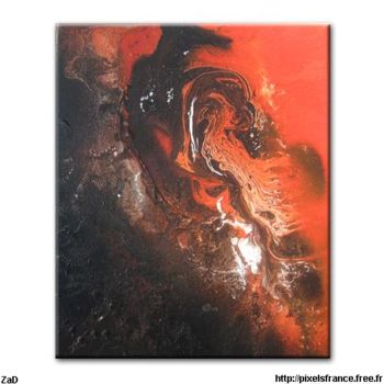 Painting titled "Chevalier" by Zad, Original Artwork