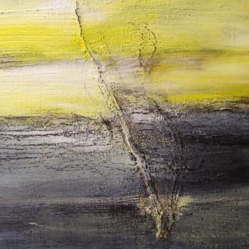 Painting titled "Vom Fluß der Stille…" by Angelika Ehrhardt-Marschall, Original Artwork