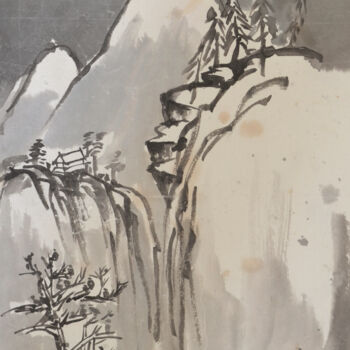 Peinture intitulée "SANS TITRE 045" par Yixiao Li, Œuvre d'art originale, Encre