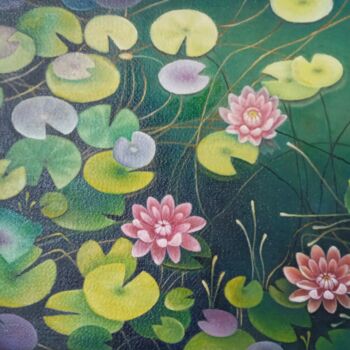 绘画 标题为“Пруд с лилиями” 由Tatyana Kiyashko, 原创艺术品, 油