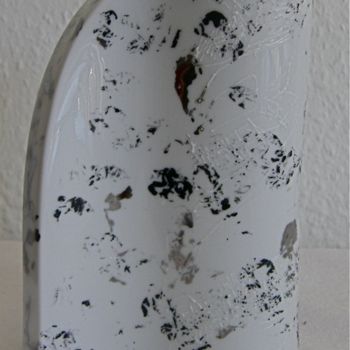 Картина под названием "Vase plat" - Madeleine Golay, Подлинное произведение искусства