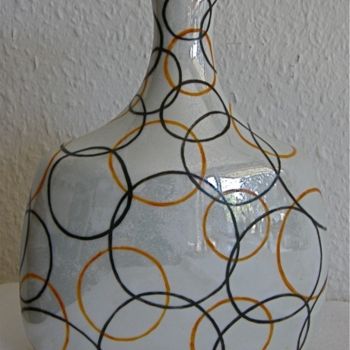 绘画 标题为“Vase soliflor aux a…” 由Madeleine Golay, 原创艺术品