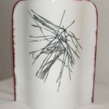 绘画 标题为“Vase avec fibres de…” 由Madeleine Golay, 原创艺术品