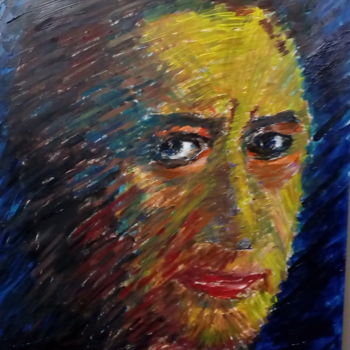 Painting titled "Portrait of Gerhard…" by Tiger Lew, Original Artwork, Acrylic