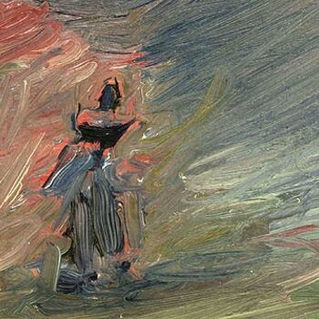 Pintura intitulada "Windfrau" por Norbert Fleischer, Obras de arte originais