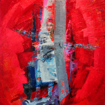 Картина под названием "Баба Яга 2019" - Alana Kovalava, Подлинное произведение искусства, Масло