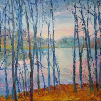 Malarstwo zatytułowany „Поздняя осень” autorstwa Alana Kovalava, Oryginalna praca, Olej